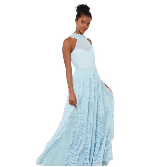 BCBGMaxAzria Dresses & Skirts - BCBGMazArzia Halter Neck Tulle Gown